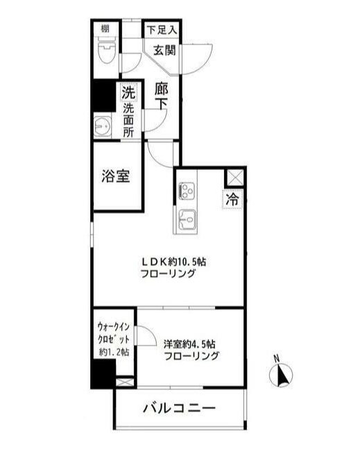 モンレーヴ御徒町      201号室 間取り