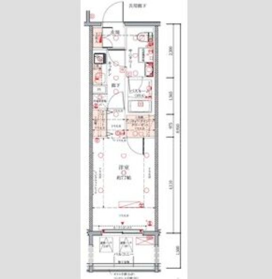 DUARES千代田三崎町  302号室 間取り