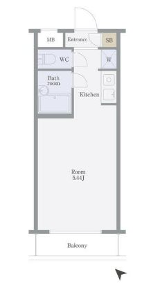 スカイコート神楽坂  間取り