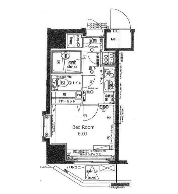 コンシェリア御茶ノ水    401号室 間取り