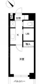 スカイコート日本橋第2 間取り