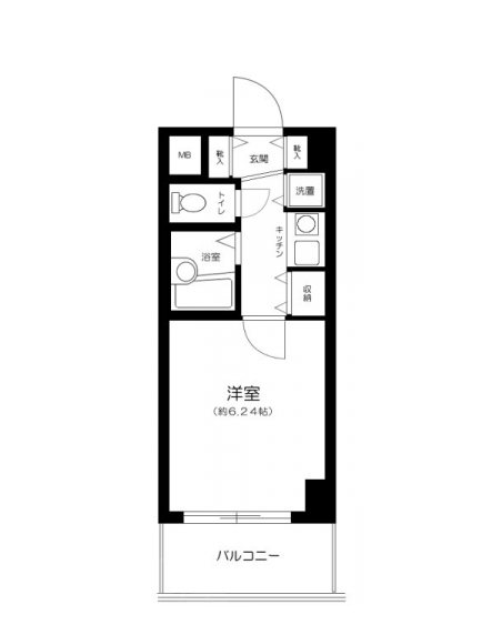アクティブミレニアム江戸川橋   402号室 間取り