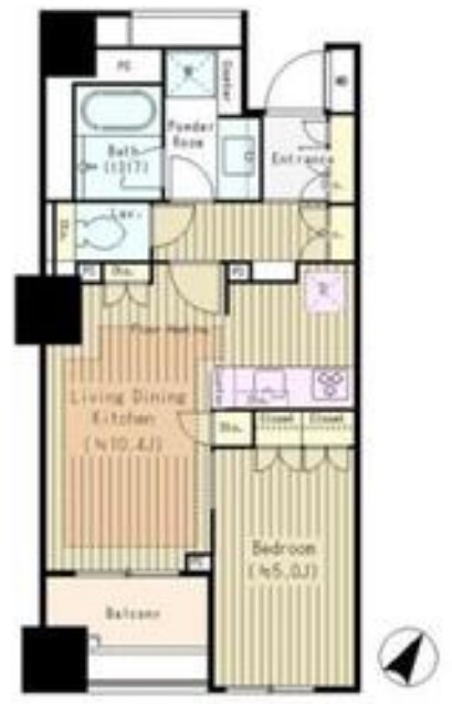 パークホームズ日本橋浜町二丁目リビオガーデン   間取り