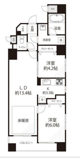 メゾン・ド・日本橋久松町 間取り