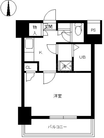 スカイコート神田第３ 間取り