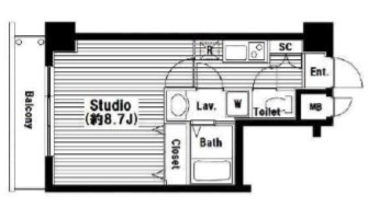 ガラ・ステージ市ヶ谷弐番館 間取り