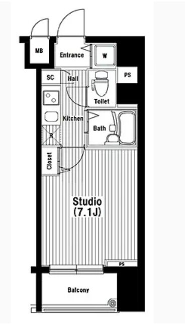 ガラ・ステーション岩本町North 間取り
