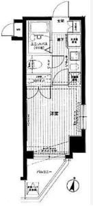 メインステージ飯田橋    301号室 間取り