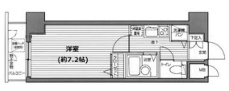 ガラ・ステージ市ヶ谷壱番館  303号室 間取り