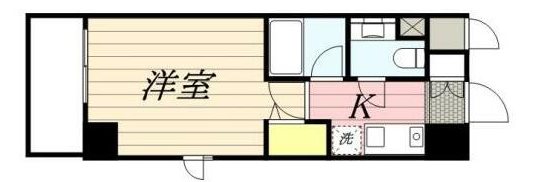 メゾン・ド・ヴィレ市ヶ谷    206号室 間取り
