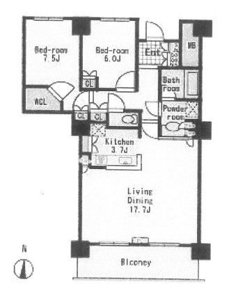 イーストコモンズ清澄白河フロントタワー  間取り