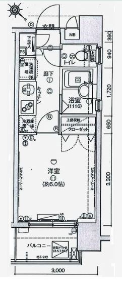 ヴィーダ日本橋EAST       201号室 間取り