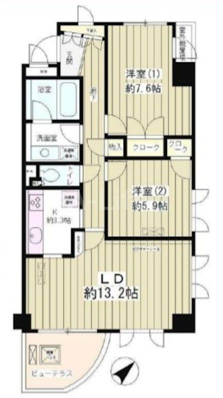 ラピュタ  101号室 間取り