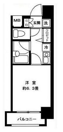 ホームズ御茶ノ水    1103号室 間取り