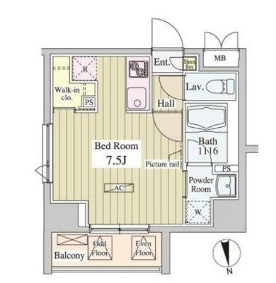 SK-ONE市ヶ谷 間取り