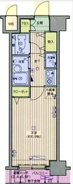ガラステージ日本橋   9号室 間取り