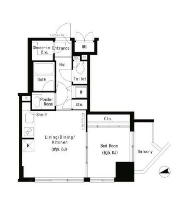 パークアクシス御徒町 間取り