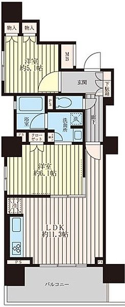 ローレルアイ千代田淡路町      202号室 間取り