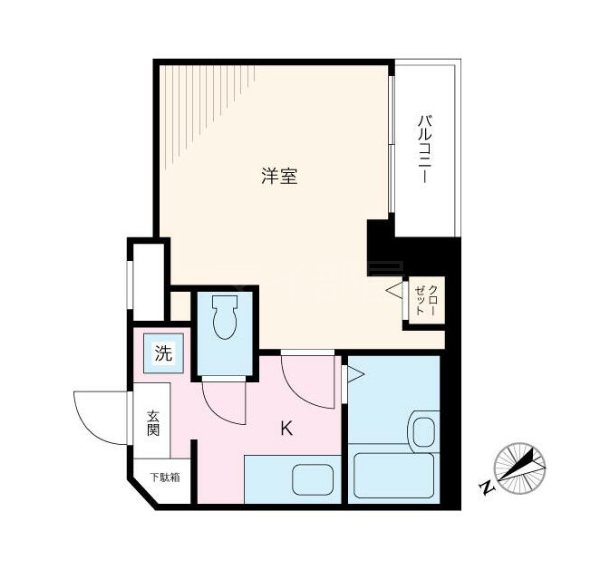 スカイコート日本橋    202号室 間取り