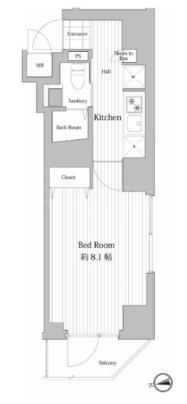 ウエルカーサ文京湯島 間取り