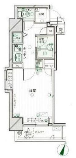 パークウェル神楽坂弐番館      201号室 間取り