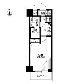 プレール・ドゥーク秋葉原Ⅱ   間取り
