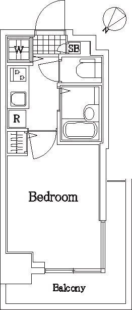 スカイコート日本橋壱番館  1004号室 間取り