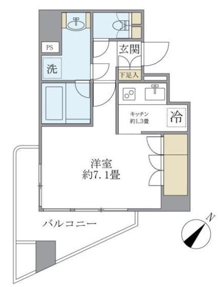 KDXレジデンス日本橋箱崎 間取り