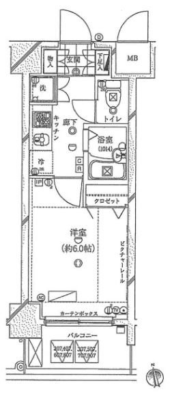 ガリシア早稲田 間取り