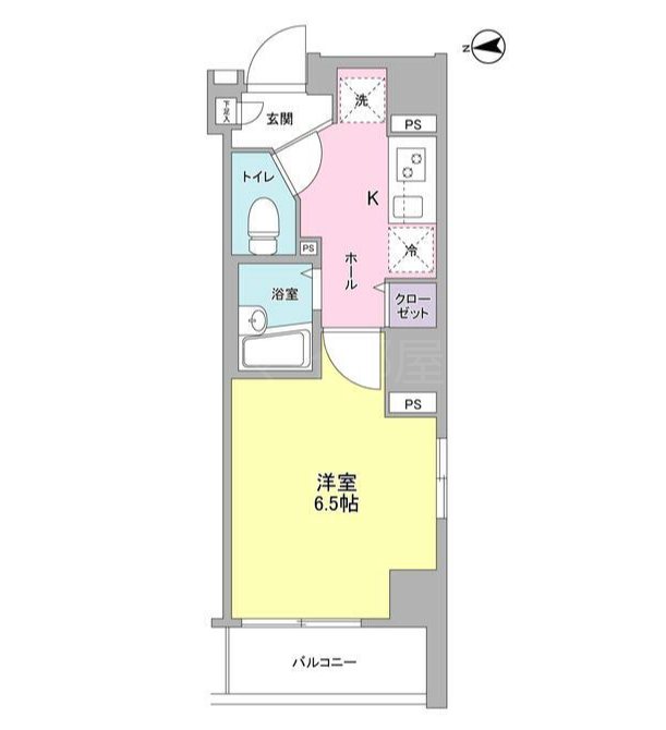 エーワイロッソ浅草橋      401号室 間取り