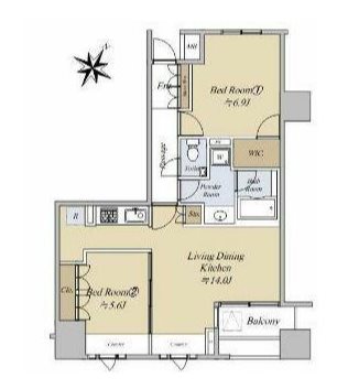 デューク・スカーラ日本橋   間取り
