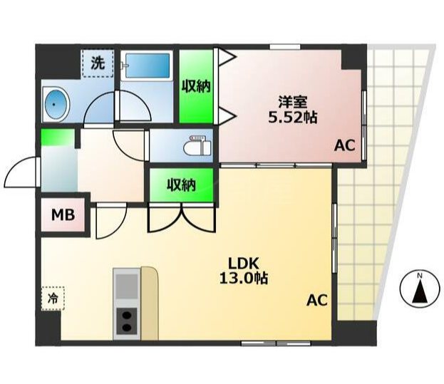 コスメル神田 間取り