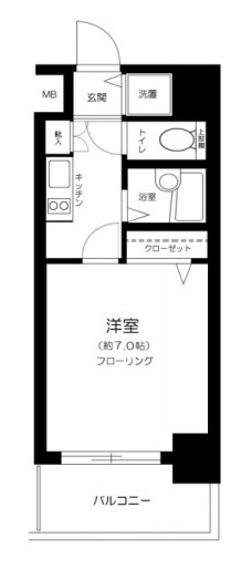 ステージファースト本駒込  301号室 間取り