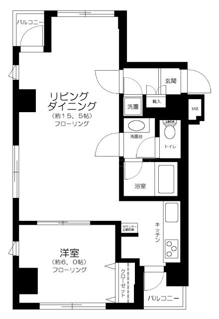 ラグジュアリーアパートメント東日本橋 間取り