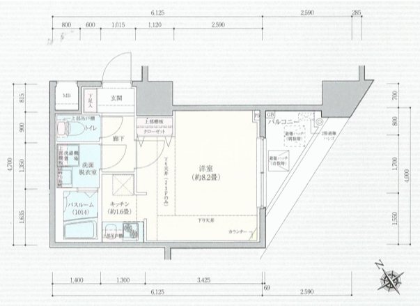 ロアール茅場町   404号室 間取り
