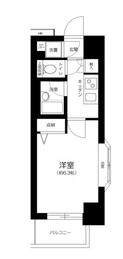 菱和パレス文京白山    404号室 間取り