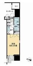 パトリア九段下  1101号室 間取り