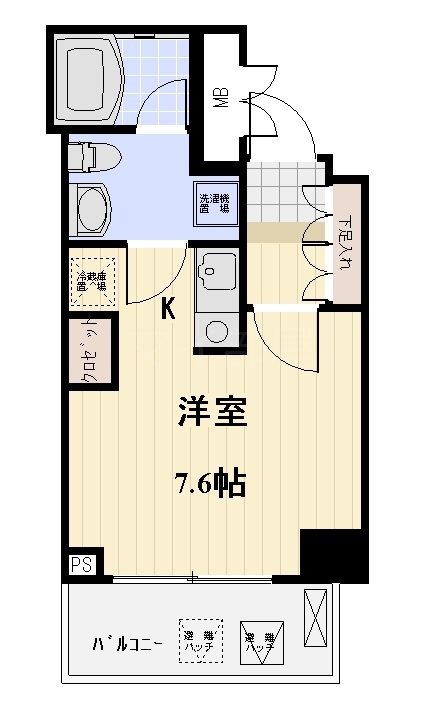 プロスペクト日本橋本町  501号室 間取り