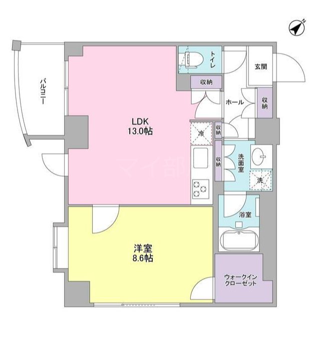 プラース千代田富士見   402号室 間取り