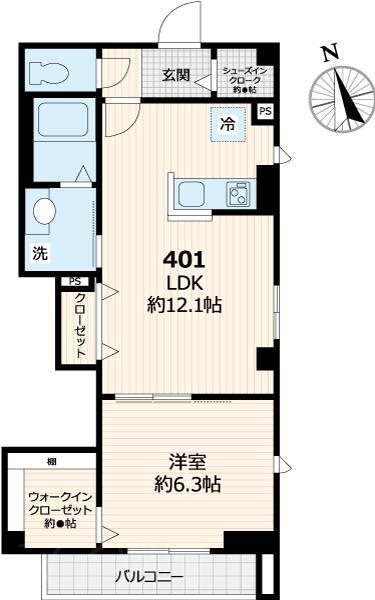 ポルトフィーノ本郷   201号室 間取り