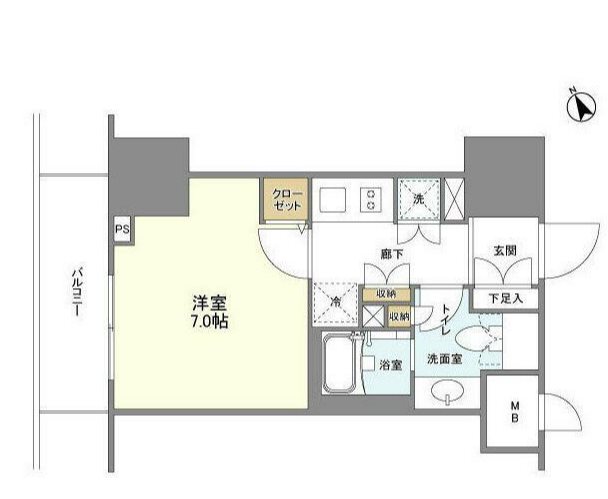 ブレス蔵前     205号室 間取り