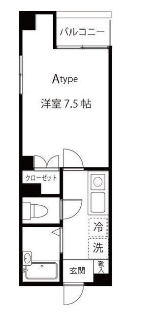 ブリヂネル堀留 間取り