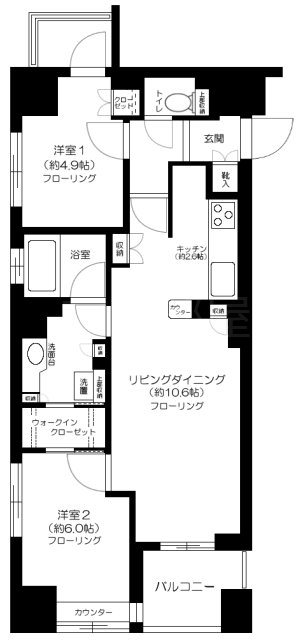 プレミスト日本橋浜町リデアル 間取り