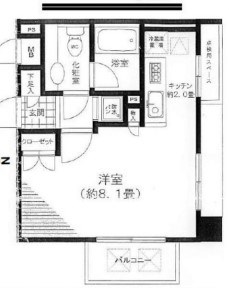 シュロス神田五軒町ツインフォルム   間取り