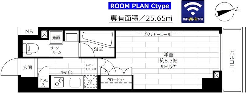 ステージファースト飯田橋アジールコート         間取り
