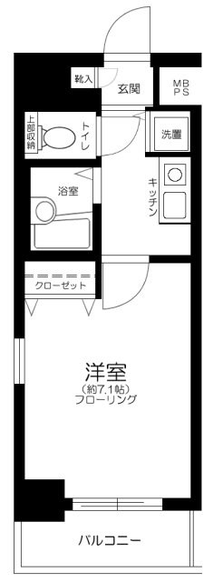 メインステージ茅場町　  間取り