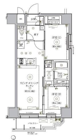 RELUXIA新御徒町 間取り