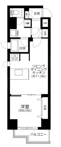 パピネ蔵前鳥越 間取り