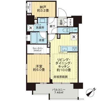 リストレジデンス築地 間取り