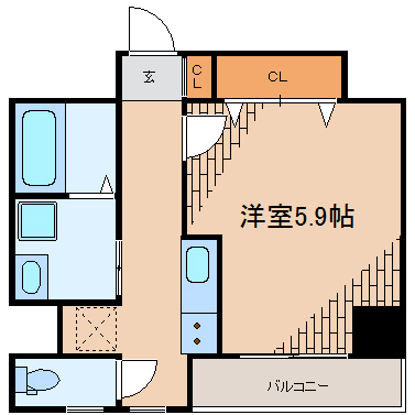 リブリうえの    302号室 間取り